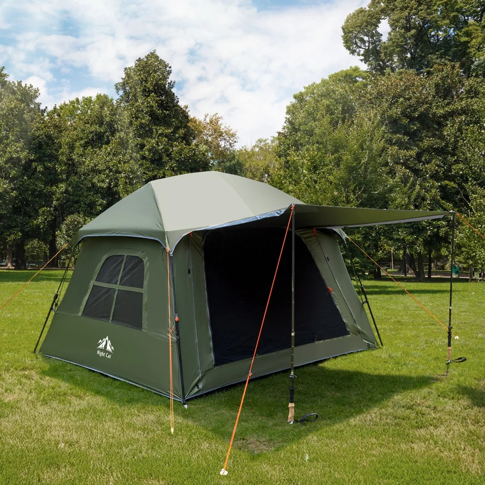 Night Cat Waterproof Instant Pop Up Camping Tent With Vestibule