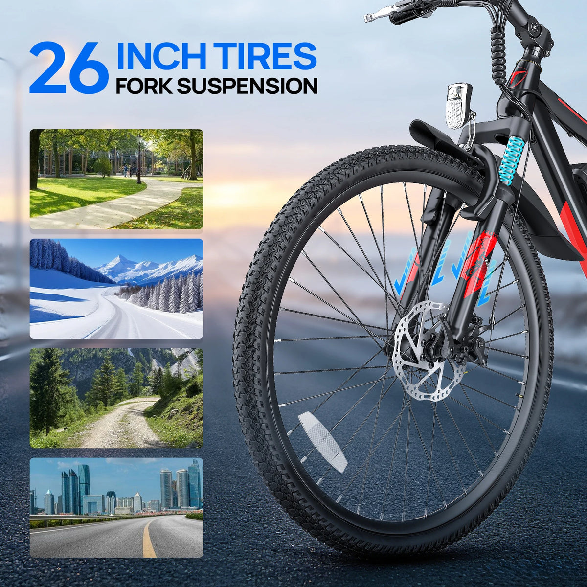 QNUT Victor 1000W Peak Motor Electric Bike With Removable Battery