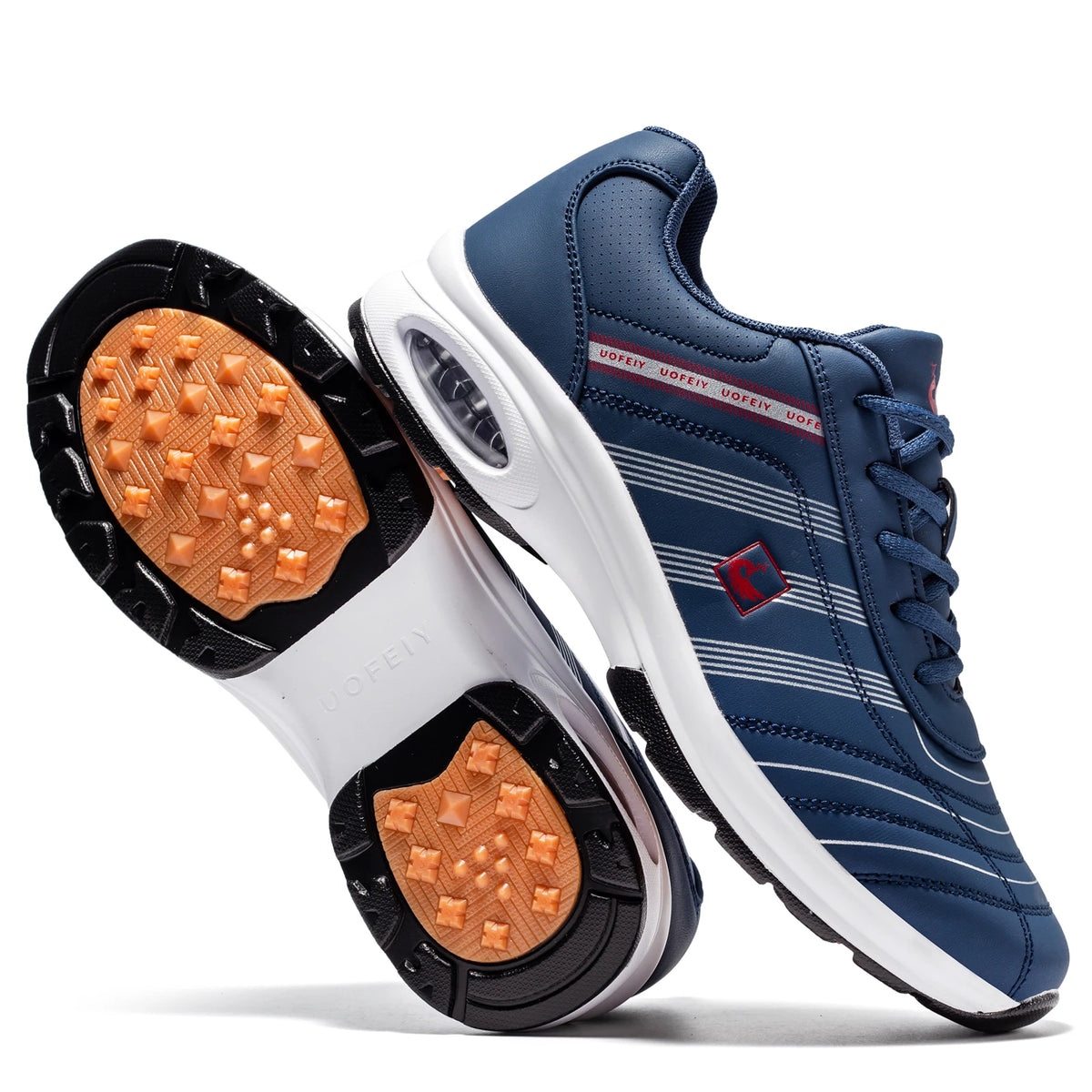 Breathable Spikeless Golf Shoes For Men With Air Cushion Support