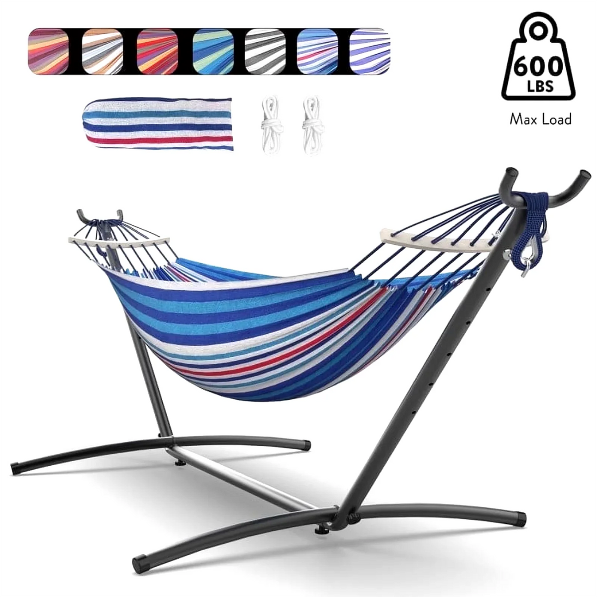 Gyroor Outdoor Adjustable Stand Nylon Hammock With Carry Bag