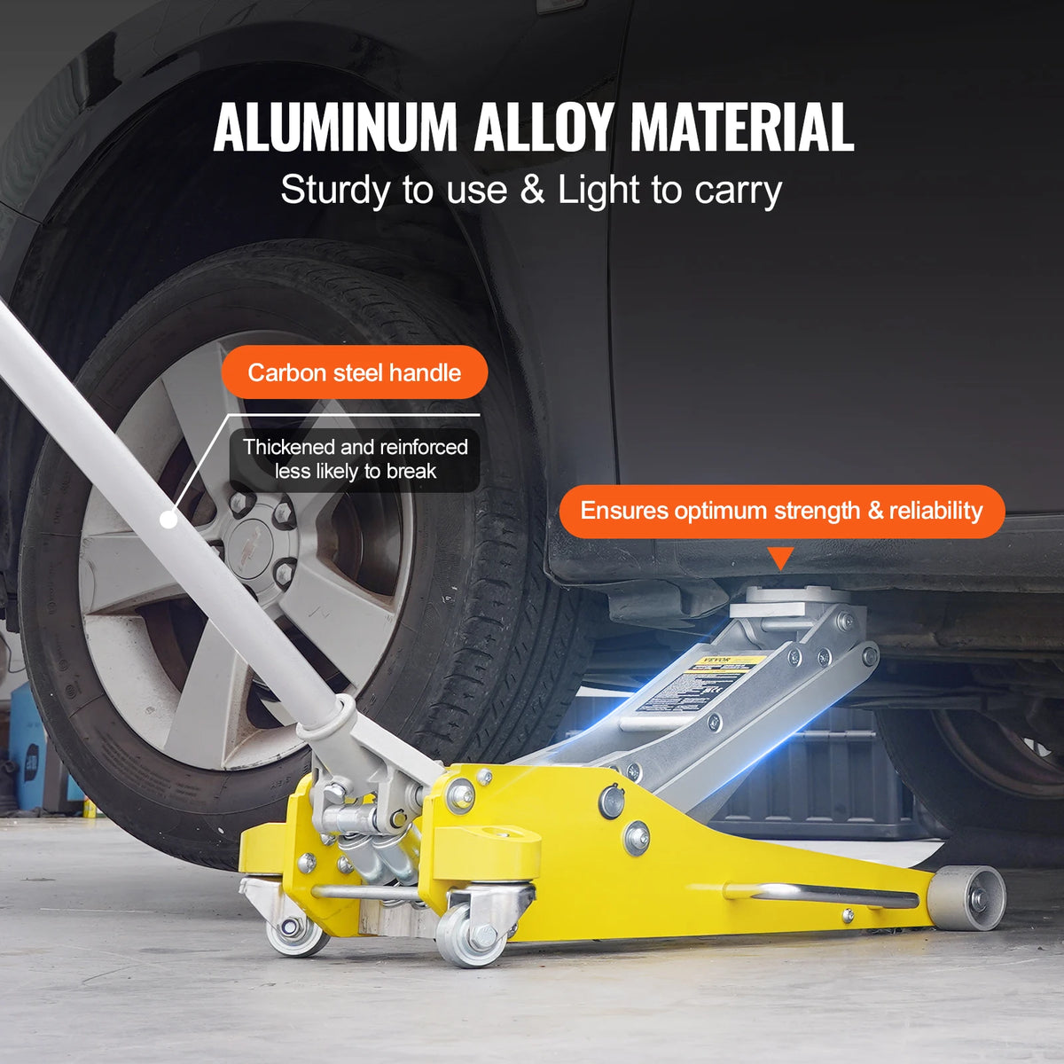 SucceBuy Aluminum Hydraulic Racing Floor Jack With Quick Lift