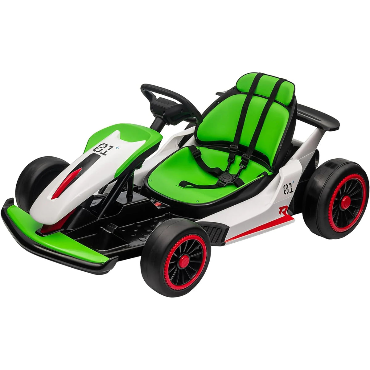24V Electric Drift Go Kart Featuring Dual Motors Led