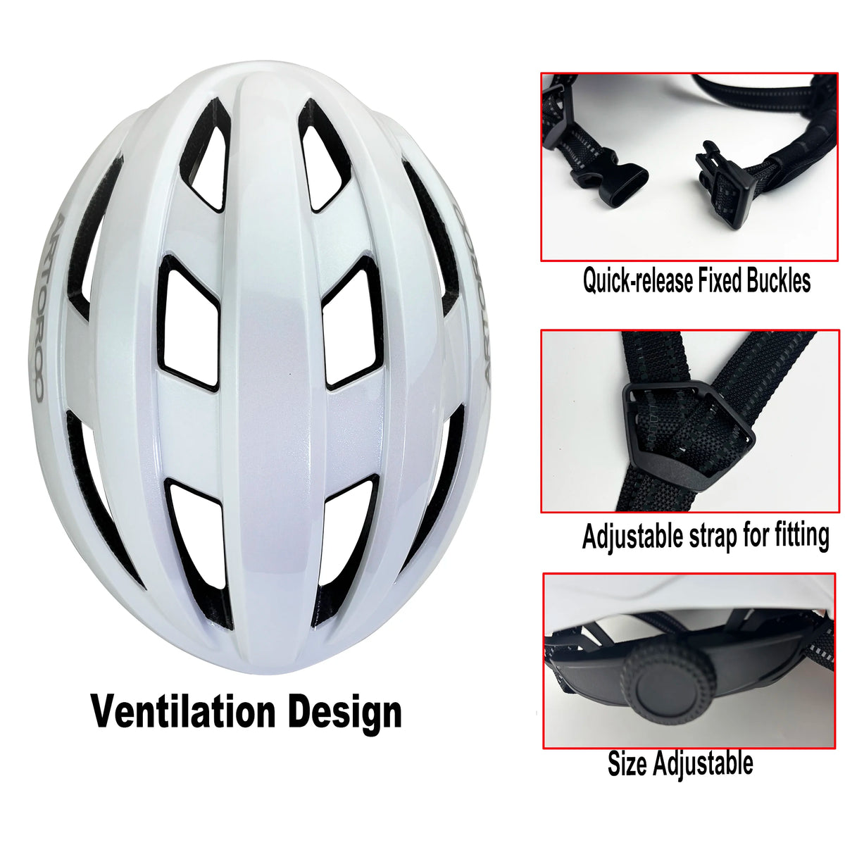Artoroo Ultralight Adult Road Bike Helmet With Safety Vents