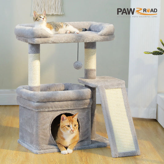Pawz Road Three Tier Cat Tower With Sisal Scratching Post