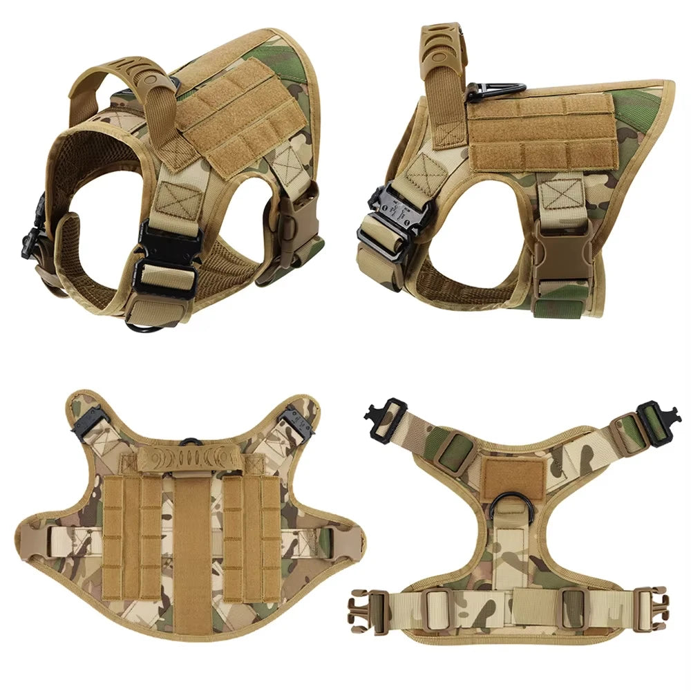 Petravel Padded Dog Tactical Harness Vest With Quick Release Buckle