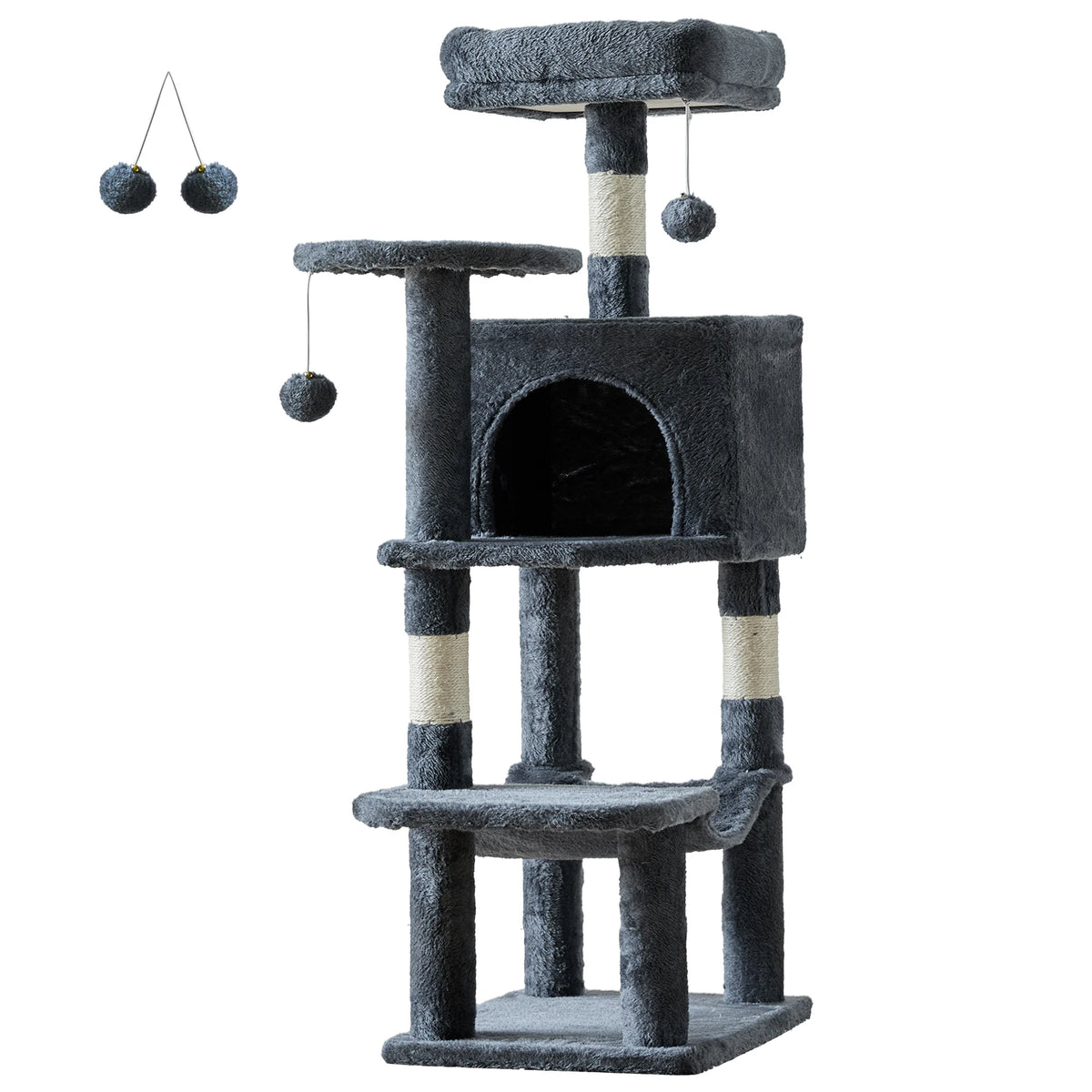 JHK Multi Tier Cat Tree With Sisal Scratching Posts
