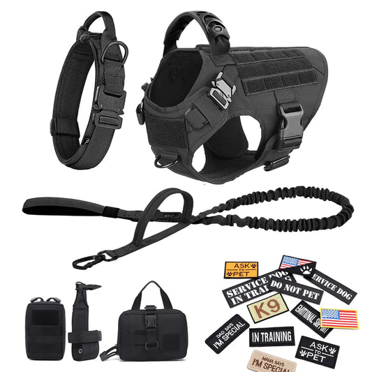 Petravel Padded Dog Tactical Harness Vest With Quick Release Buckle