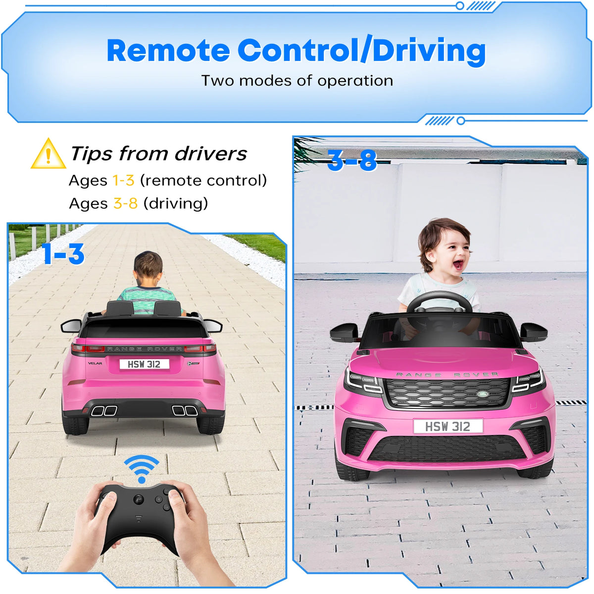 HobbyLane Electric Ride On Car For Kids With Remote Control