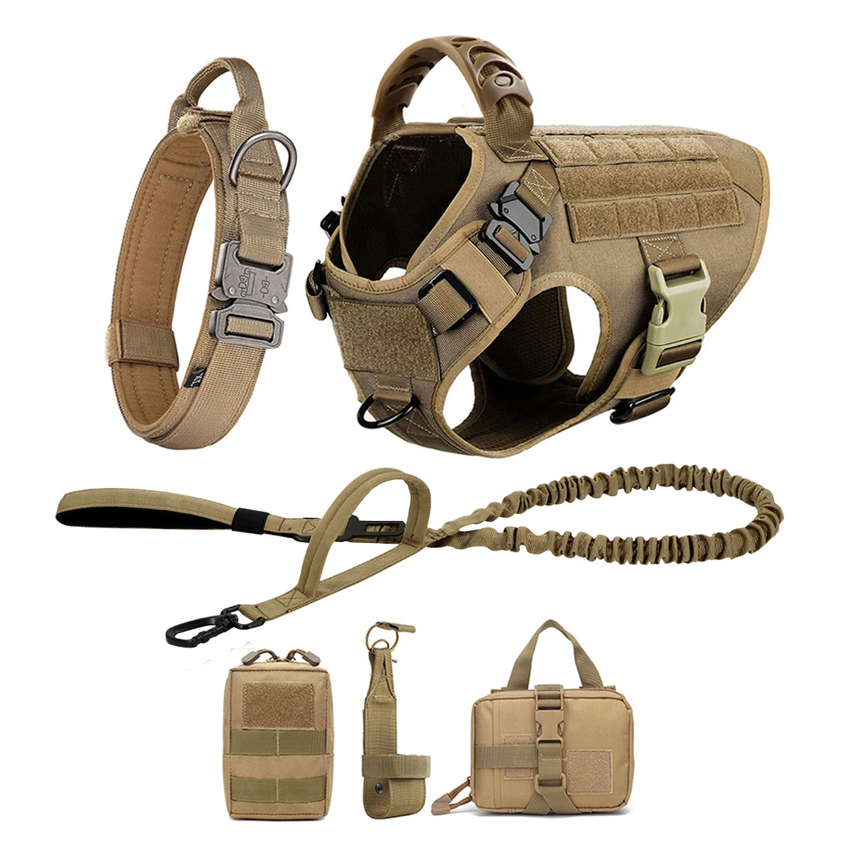 Petravel Padded Nylon Dog Harness And Leash Training Vest Set
