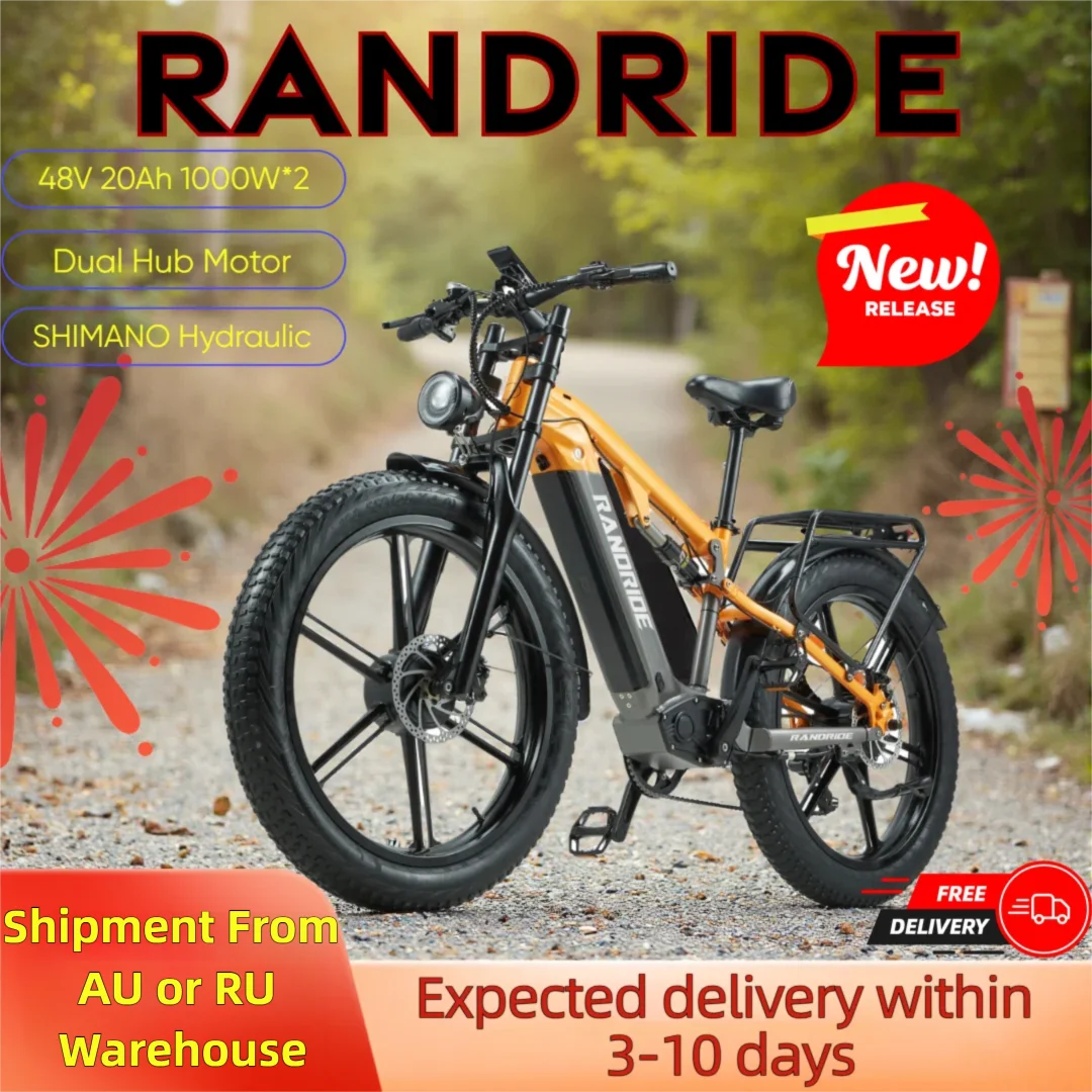 Randride 2000W Electric Mountain Bike With 48V Lithium Battery