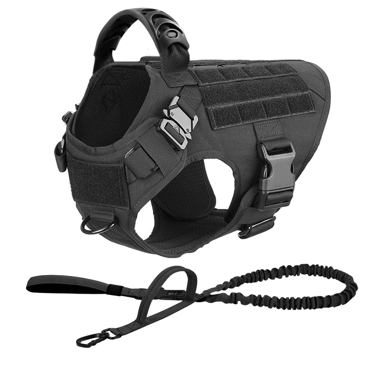 Petravel Padded Nylon Dog Harness And Leash Training Vest Set