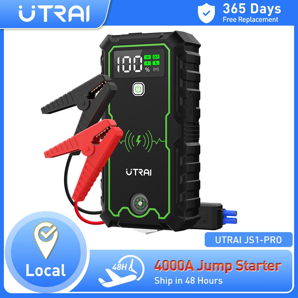 Utrai Portable Jump Starter Power Bank Car Booster