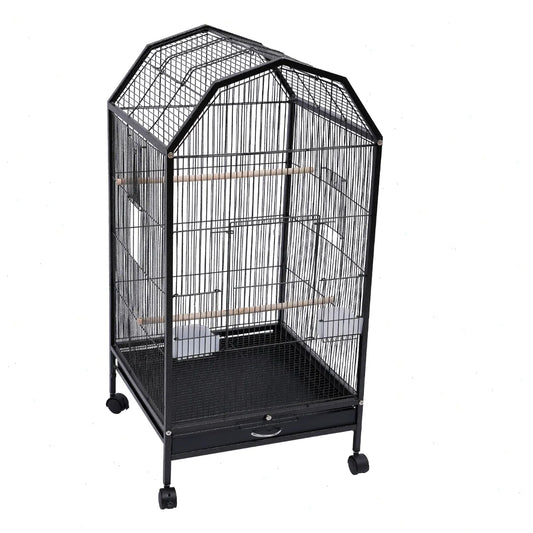 Large Iron Parrot Cage With Sturdy Frame For Small Birds