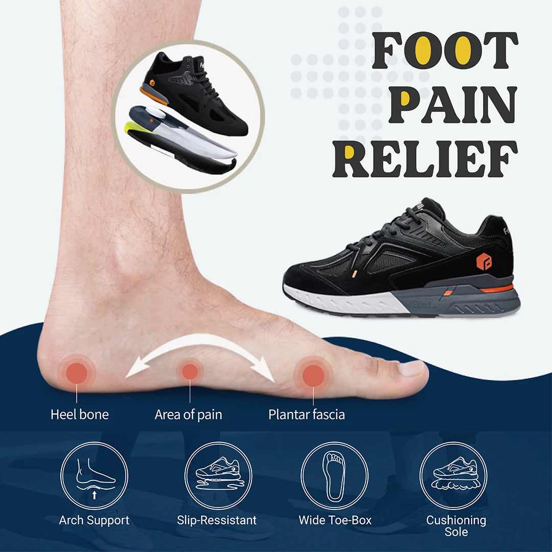 Fitville Men's Lightweight Walking Shoes With Arch Support