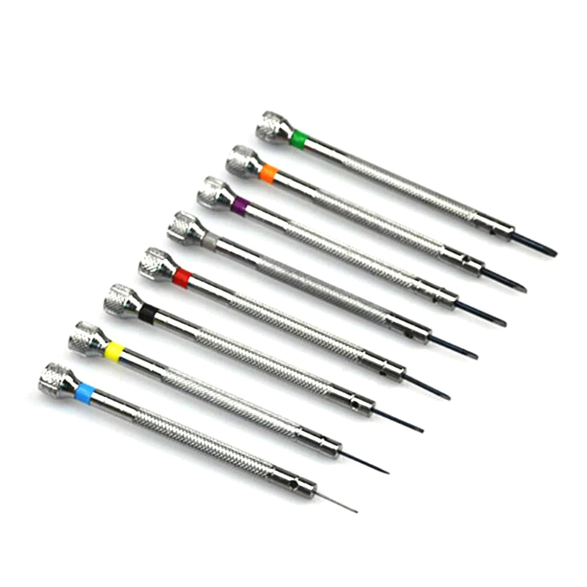Professional Stainless Steel Watchmaker Slotted And Cross Screwdriver Set