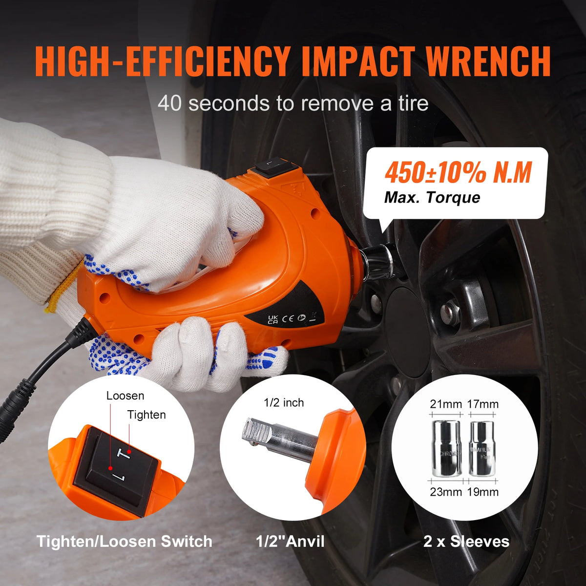 SucceBuy Electric Car Jack With Inflatable Pump And Led Light