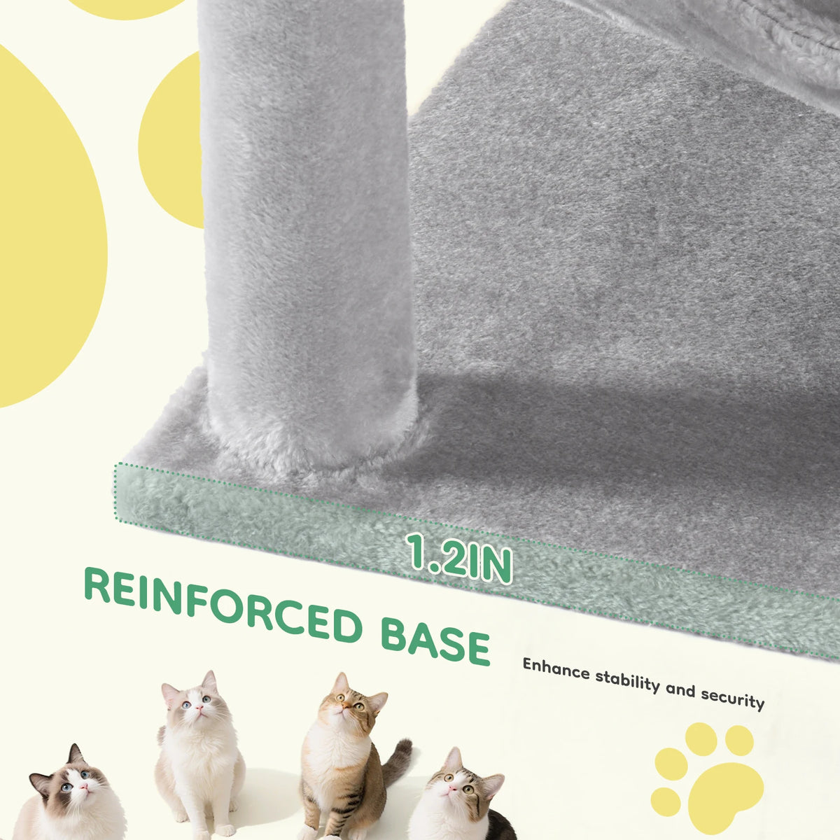 JHK Multi Tier Cat Tree With Sisal Scratching Posts