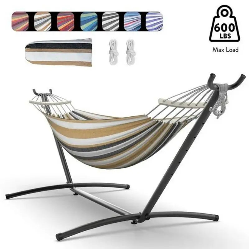 Gyroor Outdoor Adjustable Stand Nylon Hammock With Carry Bag