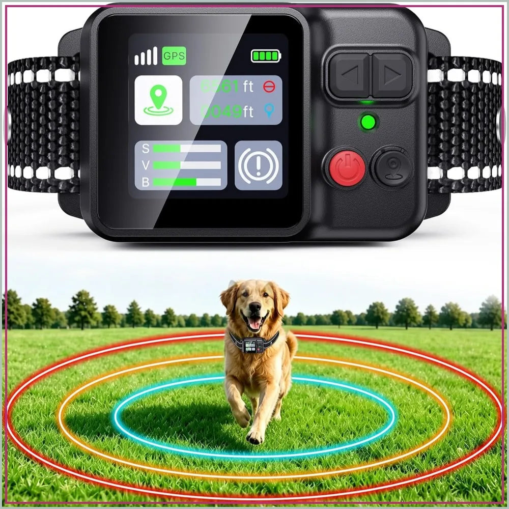 Waterproof GPS Wireless Dog Collar Fence Containment System