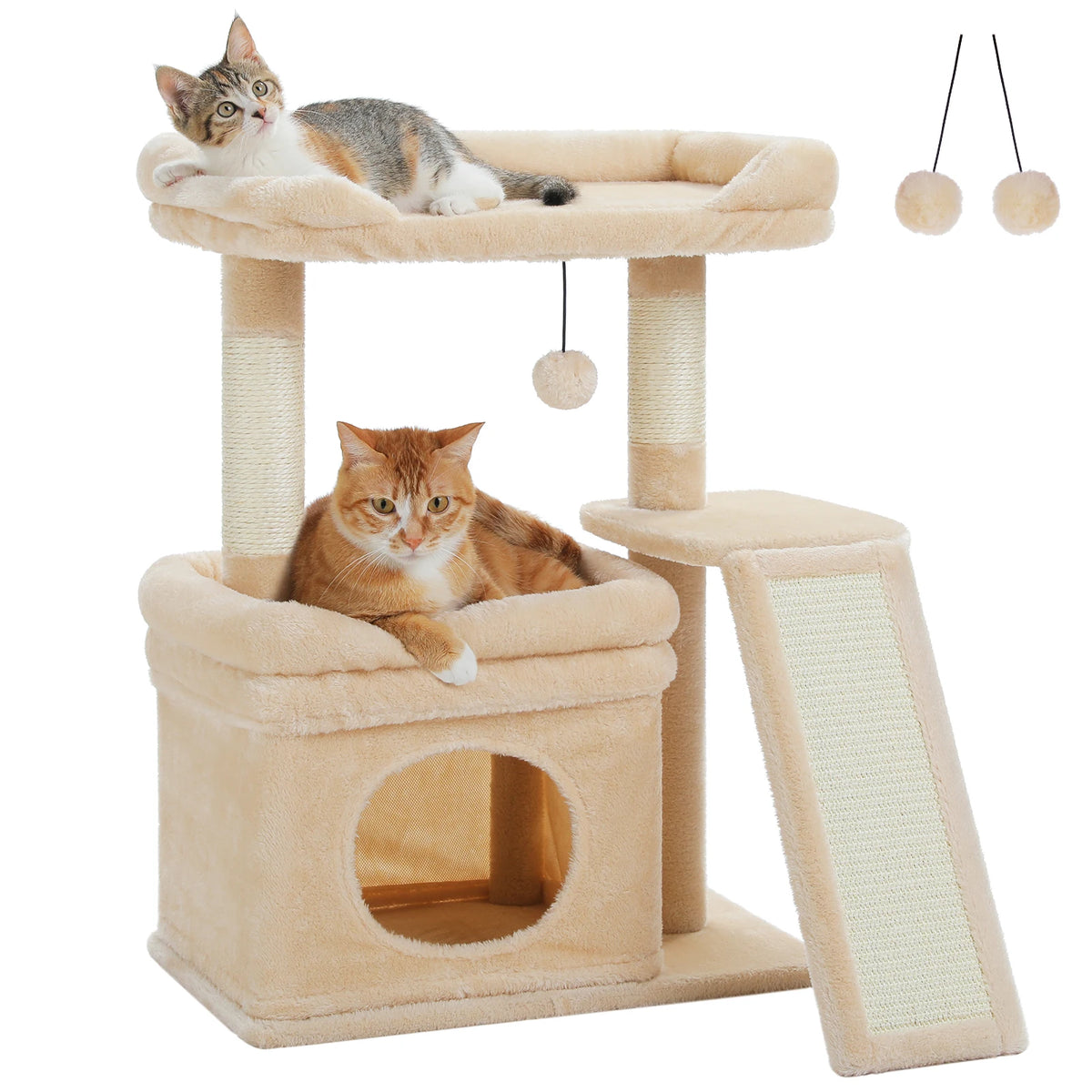 Pawz Road Three Tier Cat Tower With Sisal Scratching Post