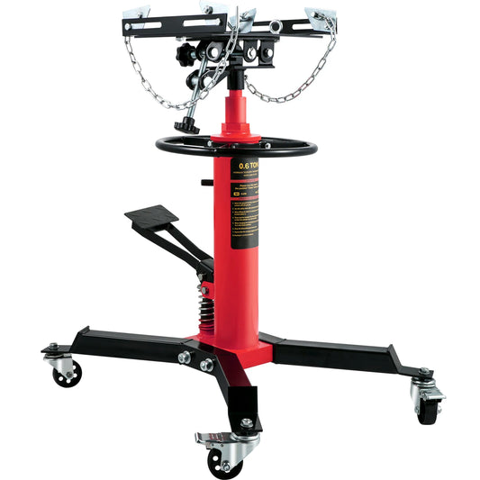 SucceBuy Hydraulic Telescopic Transmission Jack With Foot Pedal