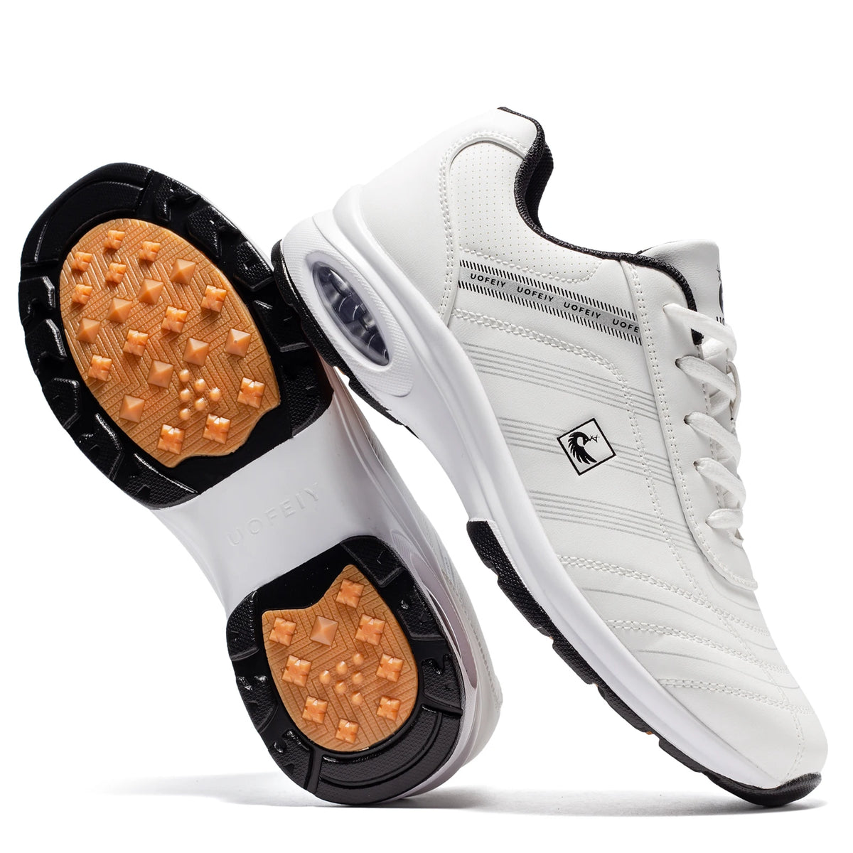 Breathable Spikeless Golf Shoes For Men With Air Cushion Support