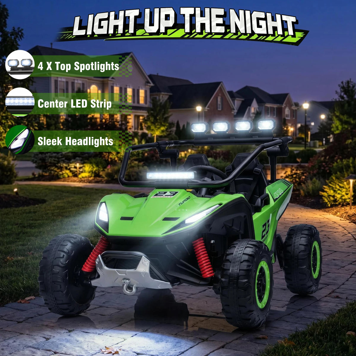 Joyracer 4WD Electric Ride On UTV With Remote Control Bluetooth