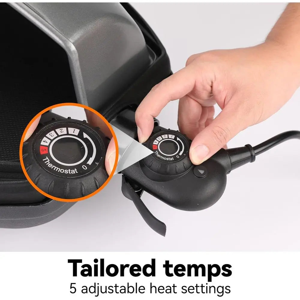 Portable Nonstick Electric Grill With Smart Temperature Control