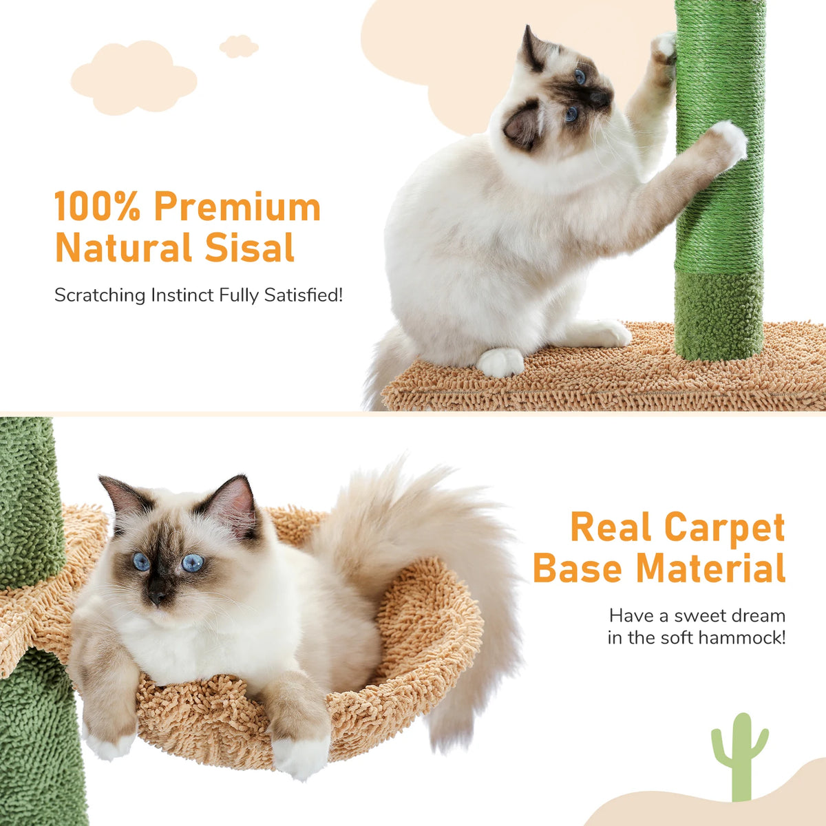 PAWZ Road Tall Floor To Ceiling Cat Tree With Hammock
