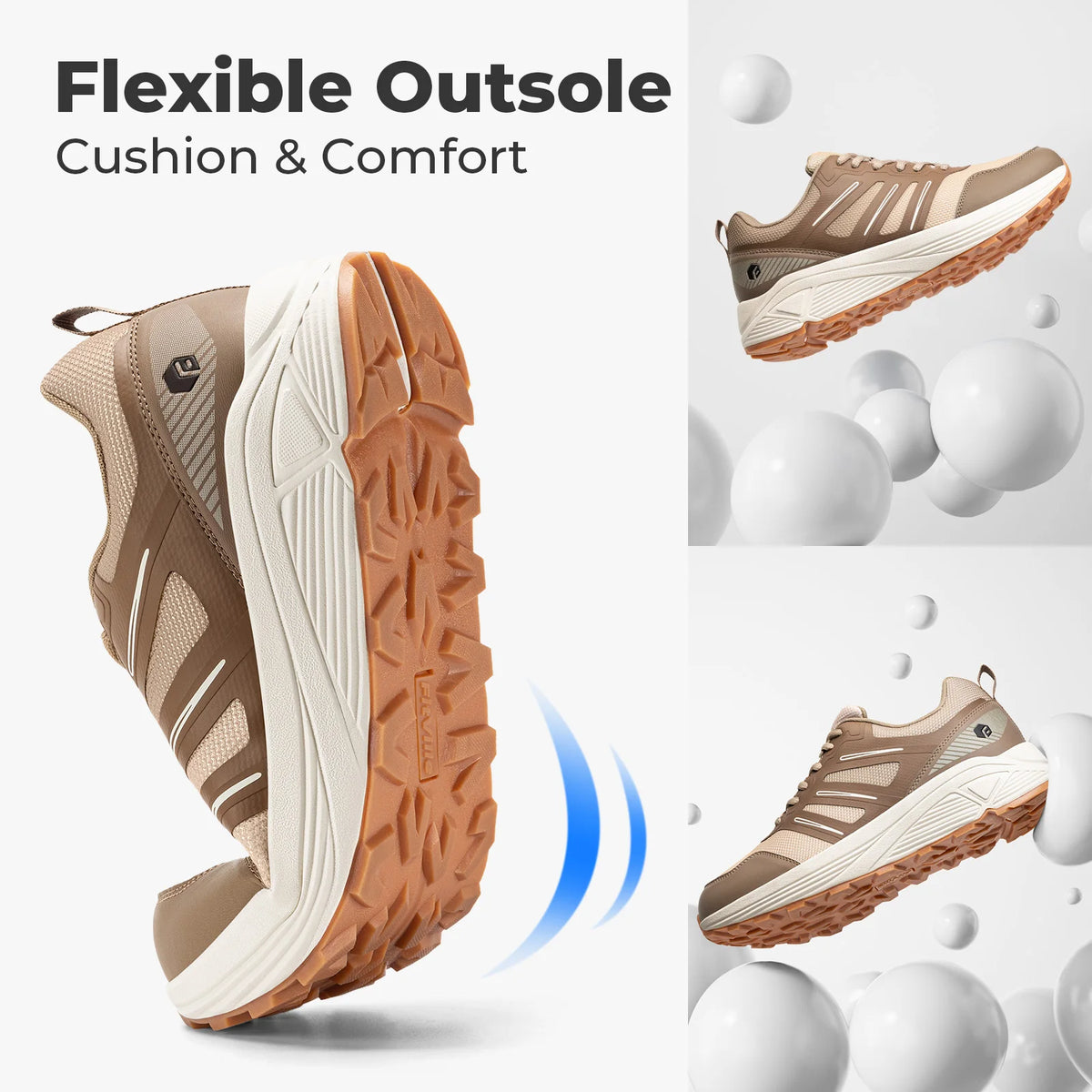 FittingTon Wide Toe Trail Running Shoes For Plantar Fasciitis