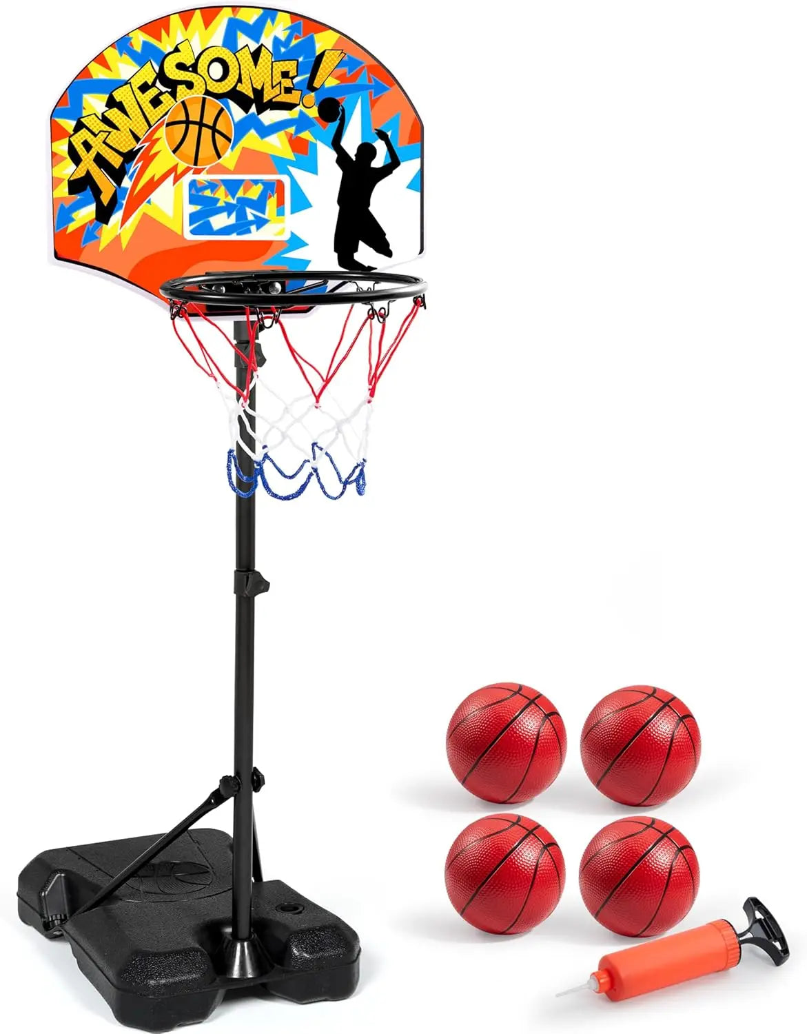 Joyfy Led Scoring Arcade Basketball Hoop Game With Four Balls