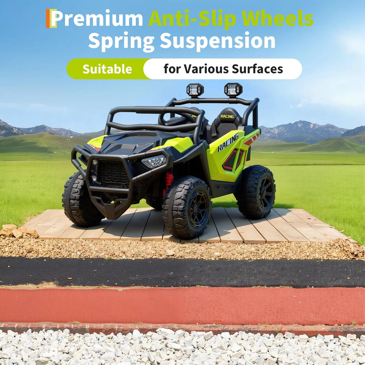 HiMISS 24V Kids Ride On UTV Truck With Remote Control