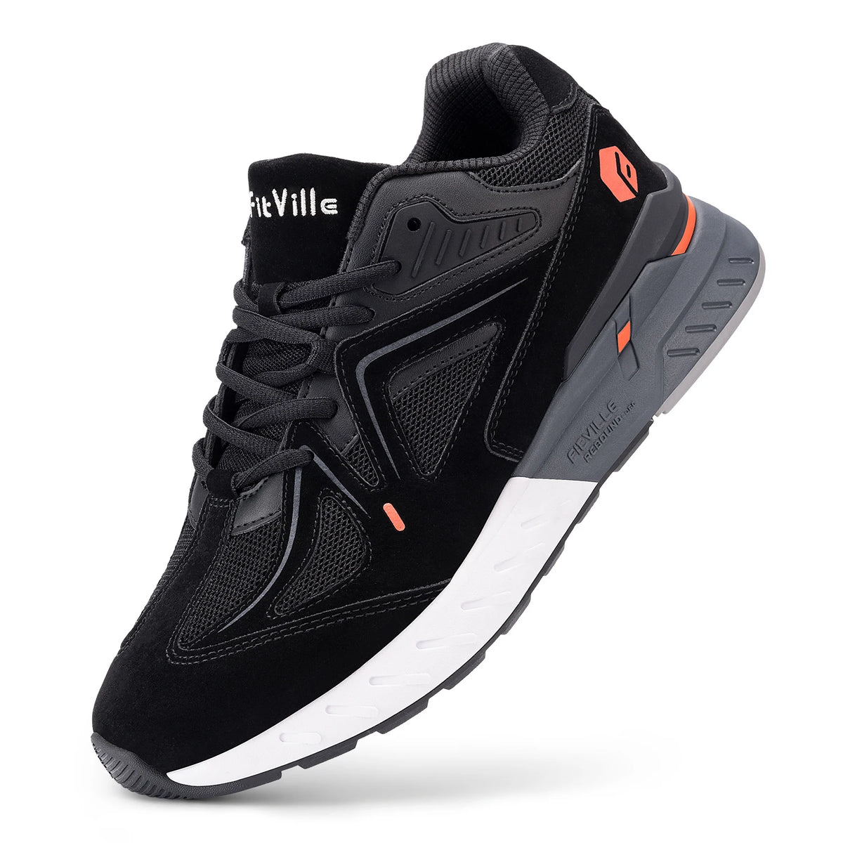 Fitville Men's Lightweight Walking Shoes With Arch Support