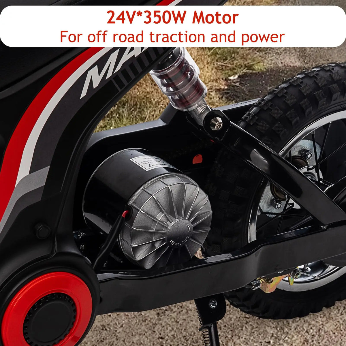 HiMiss Kids Electric Dirt Bike Outdoor Adventure Ride
