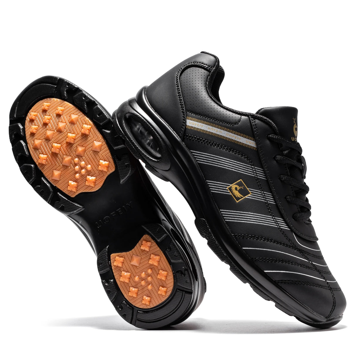 Breathable Spikeless Golf Shoes For Men With Air Cushion Support