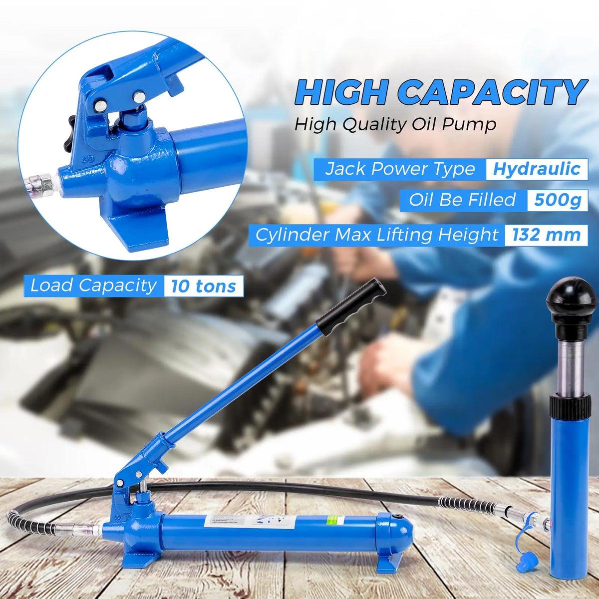 HobbyLane Hydraulic Porta Power Kit Auto Body Frame Repair
