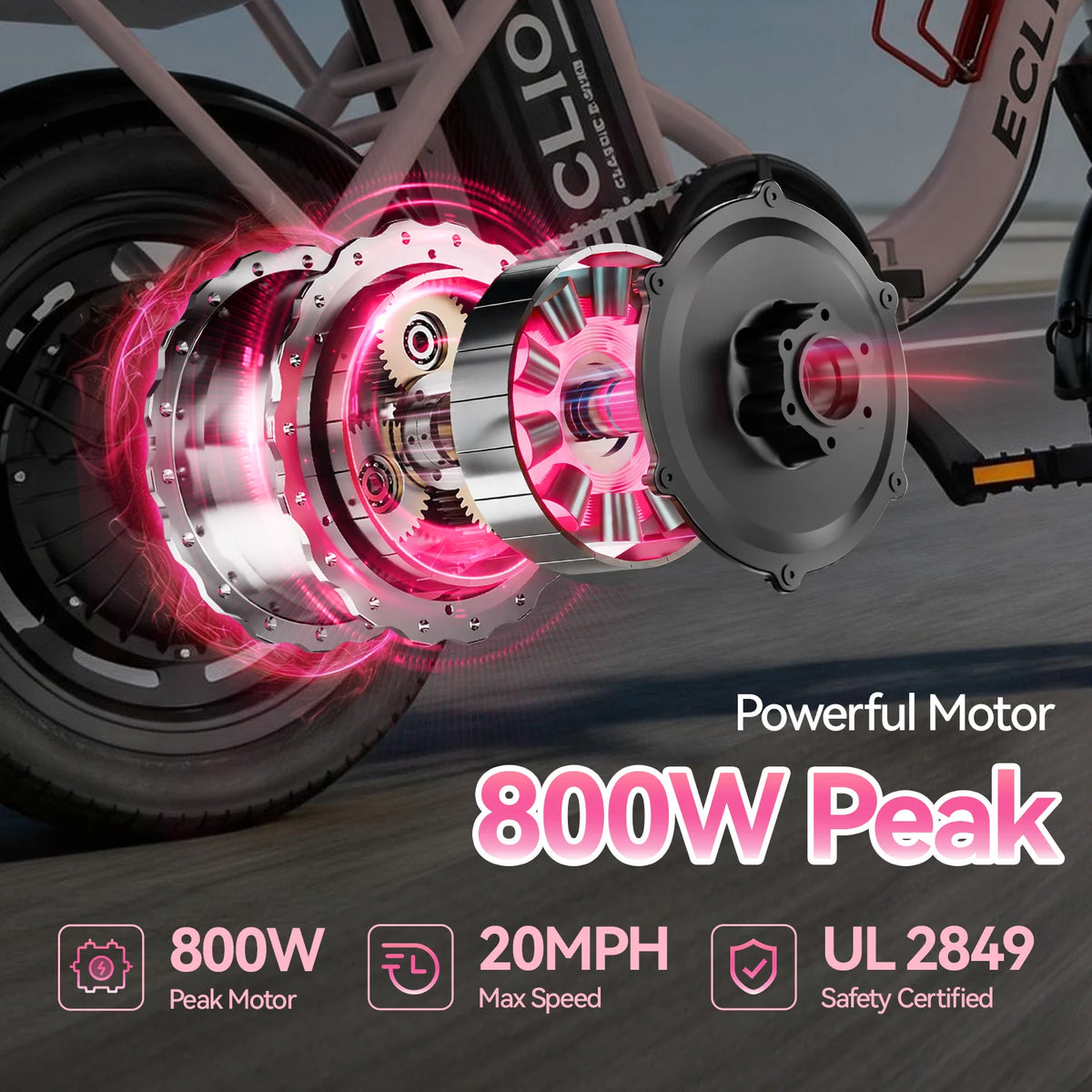 DDC Sport Compact Folding Electric Bike With 48V Removable Battery