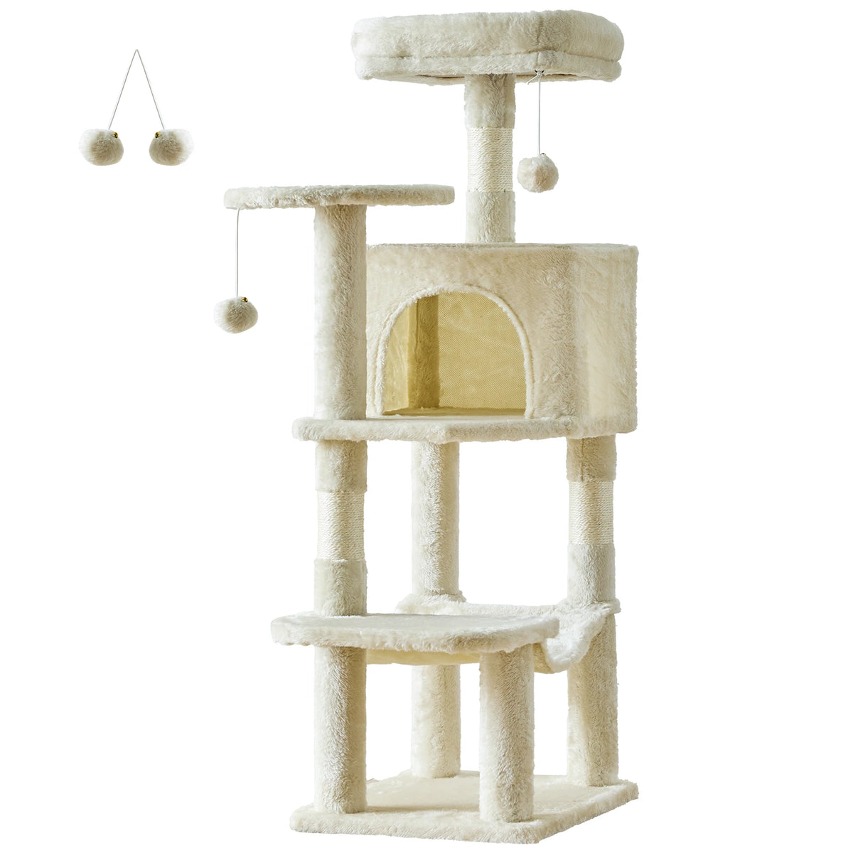 JHK Multi Tier Cat Tree With Sisal Scratching Posts