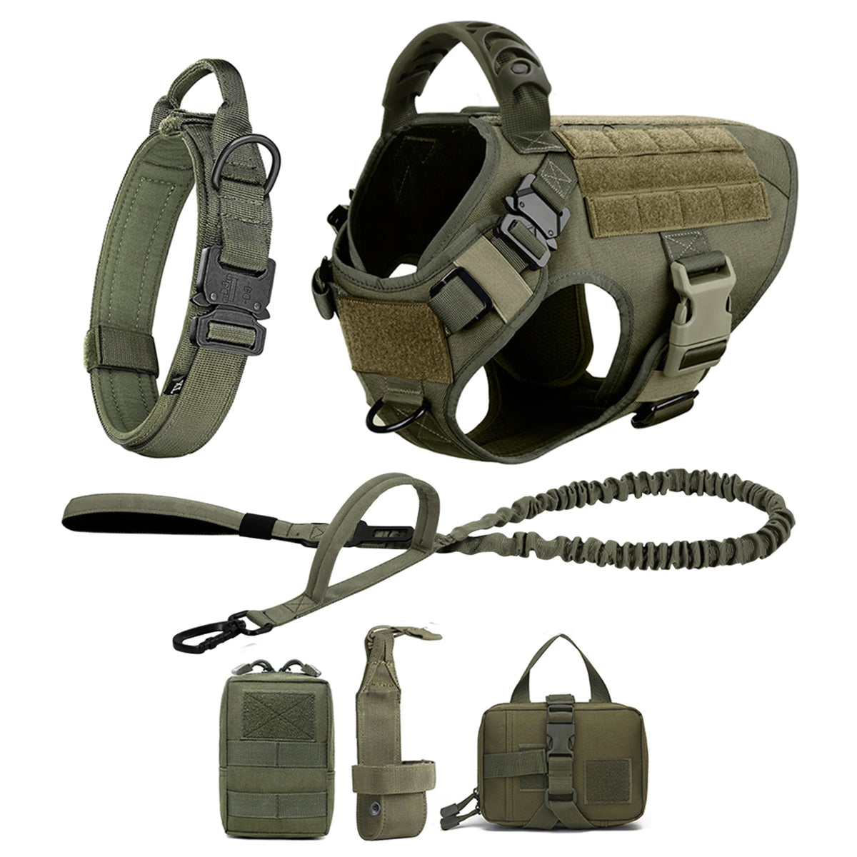 Petravel Padded Nylon Dog Harness And Leash Training Vest Set