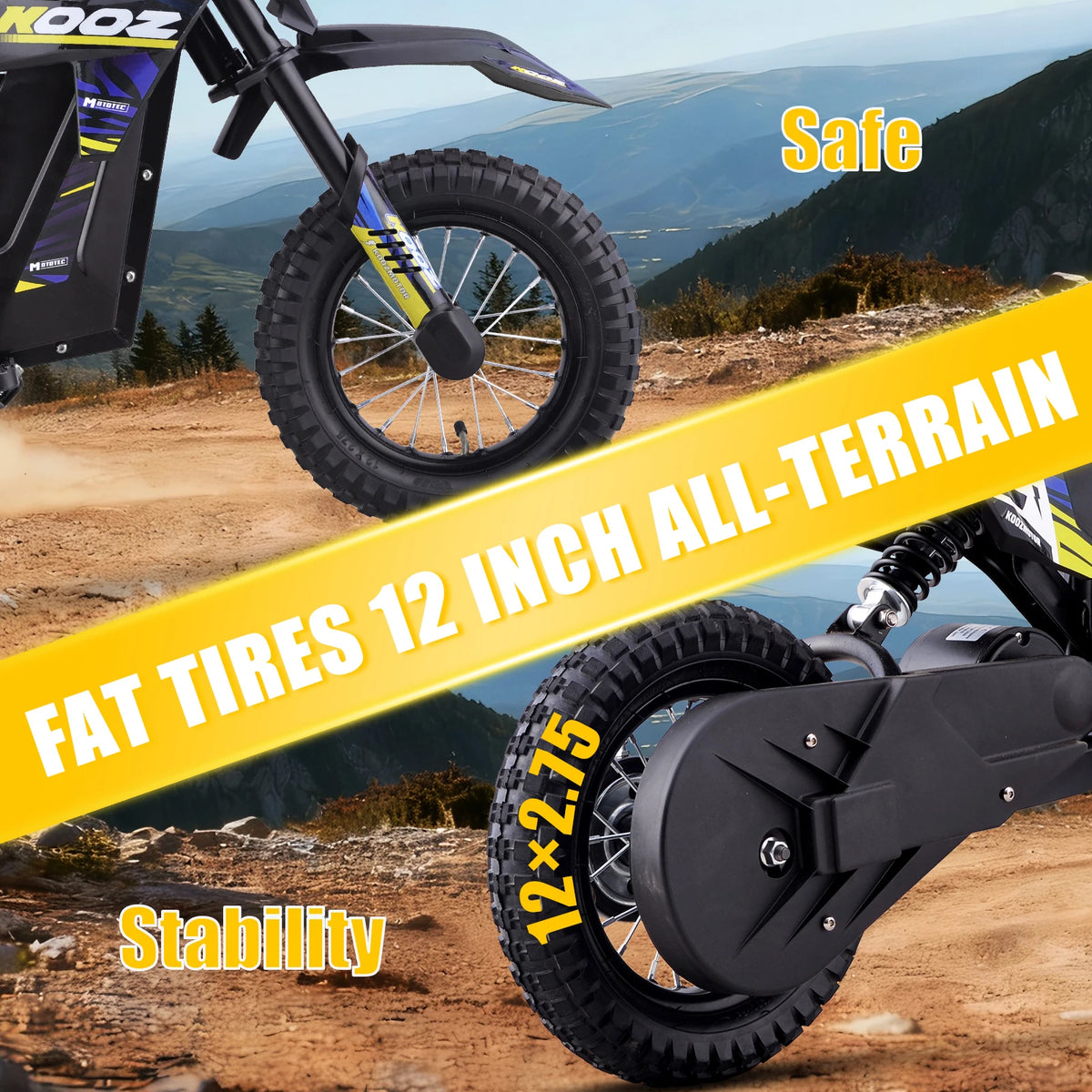 KOOZ HP122E 36V 300W Electric Dirt Bike For Youth Riders