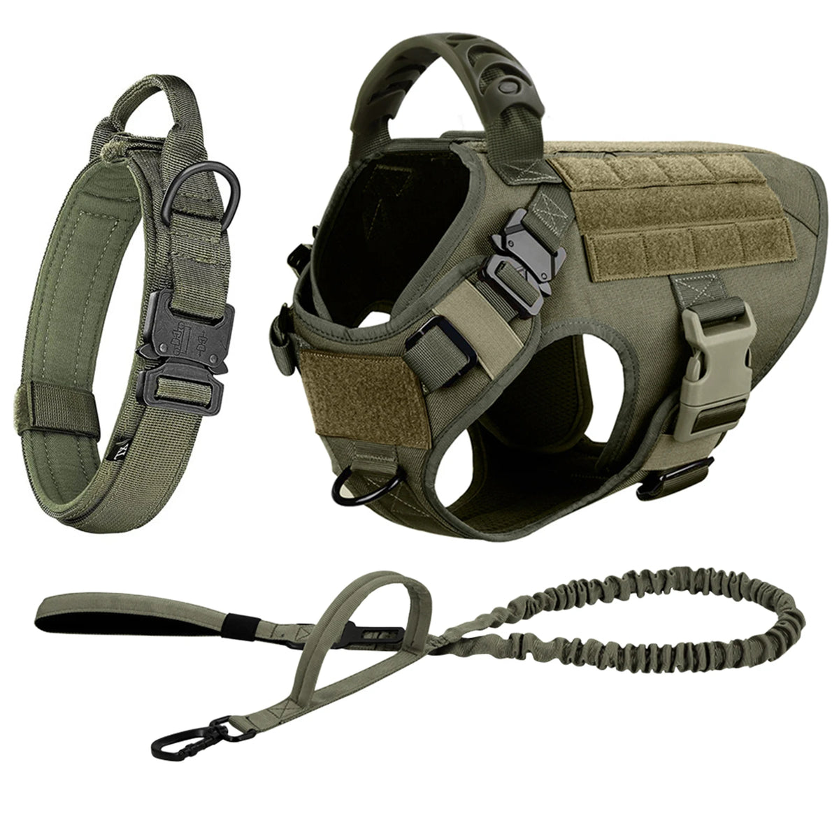 Petravel Padded Nylon Dog Harness And Leash Training Vest Set