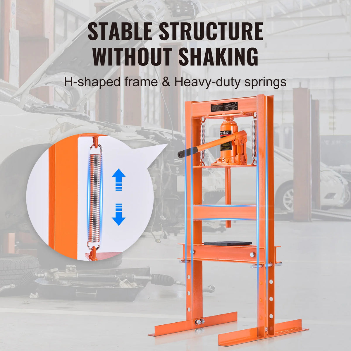 SucceBuy H Frame Hydraulic Shop Press For Garage And Workshop