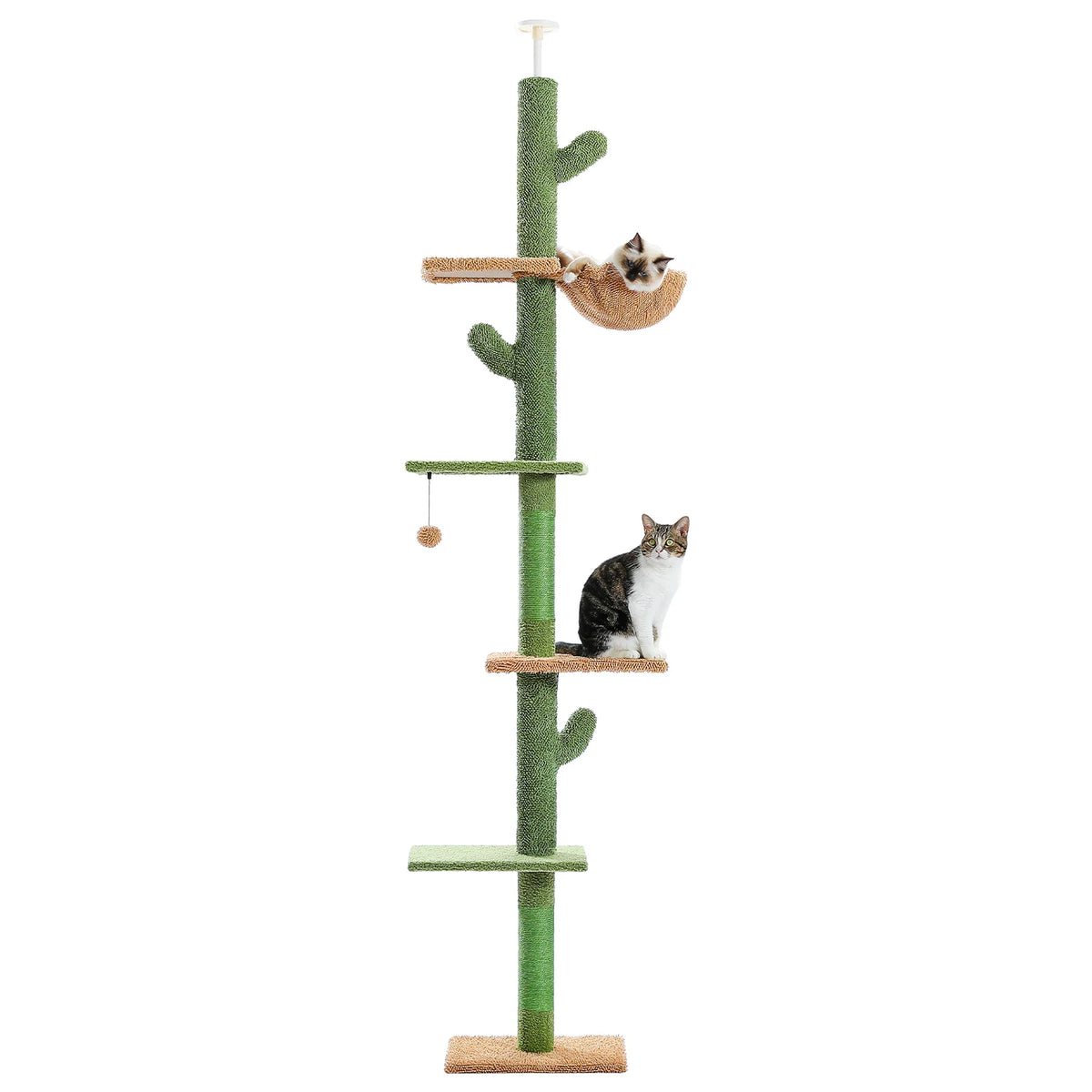 PAWZ Road Tall Floor To Ceiling Cat Tree With Hammock