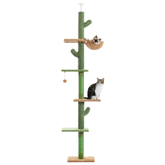 PAWZ Road Tall Floor To Ceiling Cat Tree With Hammock