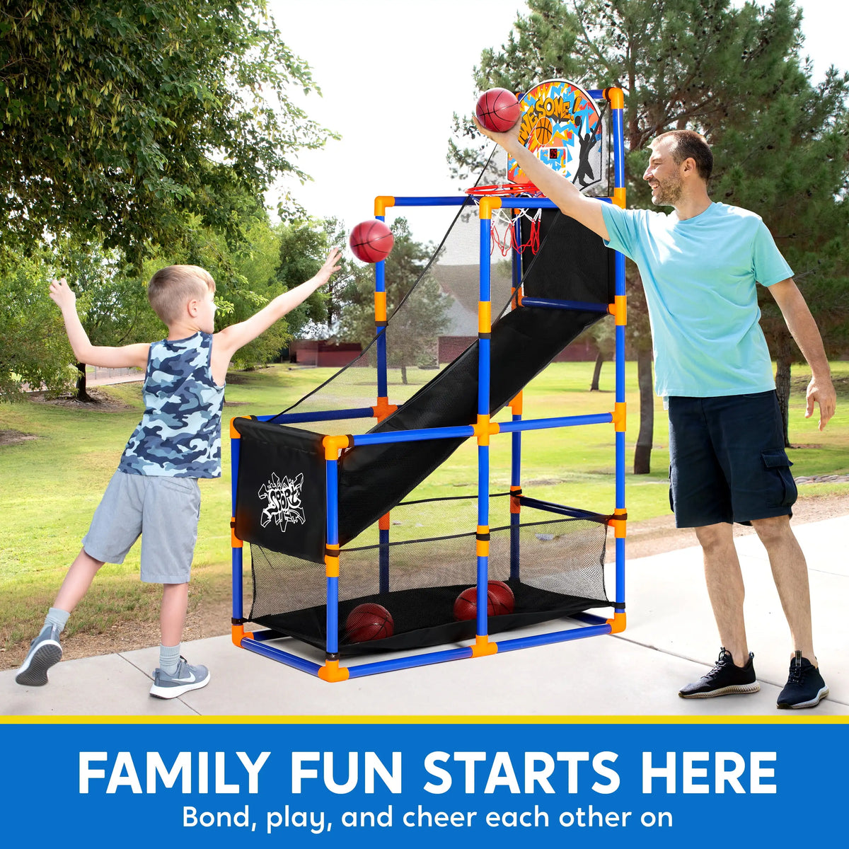Joyfy Led Scoring Arcade Basketball Hoop Game With Four Balls